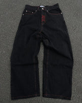 Y2K Retro Skull Embroidery Jeans